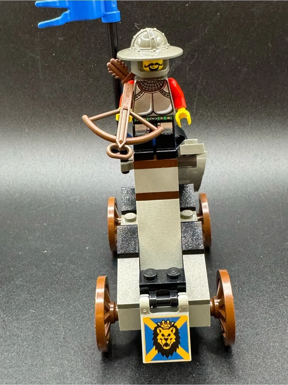 VTG Y2K Lego 4816 Knights Kingdom 1 Knight's Catapult NEAR Complete W/ 1 Fig